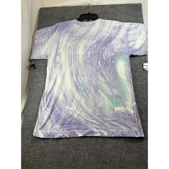 Vtg TieDye Leopard Puff Paint Shoulder Pads, Women's XXL TShirt, Made in USA - Picture 7 of 9